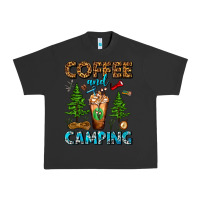 Pigment Black Coffee And Camping Frappe Urban Heavy Tee - FaDigitalArtStudio