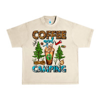 Sandshell Coffee And Camping Frappe Urban Heavy Tee - FaDigitalArtStudio