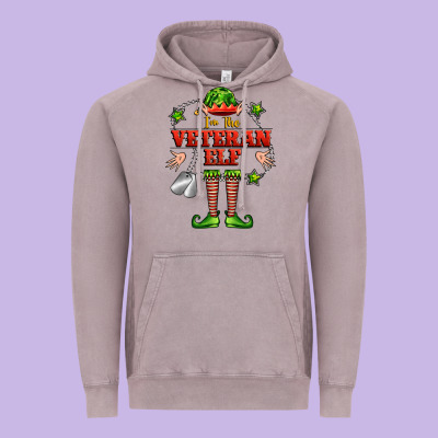Im The Veteran Elf Vintage Hoodie Designed By Fadigitalartstudio