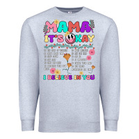 Heather Grey mama it's okay Premium Sweatshirt - JahusDesignShop