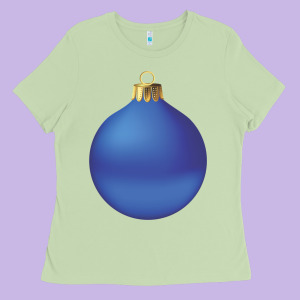 Christmas Ornament 2 Ladies Tee Designed By Artisfamous