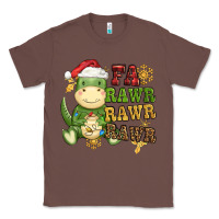 Chestnut watercolor t rex fa rawr rawr rawr christmas Classic Tee - CowGirlArtShop