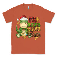 Copper watercolor t rex fa rawr rawr rawr christmas Classic Tee - CowGirlArtShop
