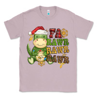 Lilac watercolor t rex fa rawr rawr rawr christmas Classic Tee - CowGirlArtShop