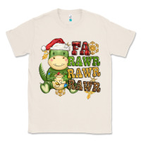 Natural watercolor t rex fa rawr rawr rawr christmas Classic Tee - CowGirlArtShop