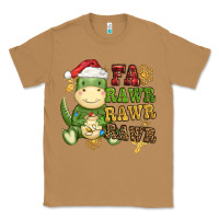 Toasted Coconut watercolor t rex fa rawr rawr rawr christmas Classic Tee - CowGirlArtShop