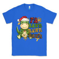 True Royal watercolor t rex fa rawr rawr rawr christmas Classic Tee - CowGirlArtShop