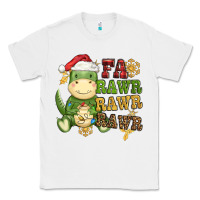 White watercolor t rex fa rawr rawr rawr christmas Classic Tee - CowGirlArtShop