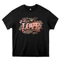Black Love America 4th of july Heavy Core Tee - HowdyJamesFarm
