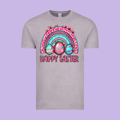Happy Easter Eggs Rainbow Vintage Tee Designed By Oliviacreatesart