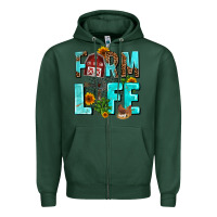 Sports Green farm life Zipper Hoodie - AdoDesignShop