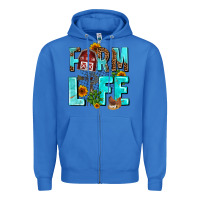 True Royal farm life Zipper Hoodie - AdoDesignShop
