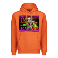 Carrot eat drink and be scary cow Premium Hoodie - LillyAllenDesigns