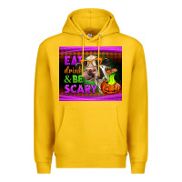 Lemon eat drink and be scary cow Premium Hoodie - LillyAllenDesigns
