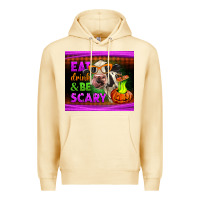 Pina Colada eat drink and be scary cow Premium Hoodie - LillyAllenDesigns