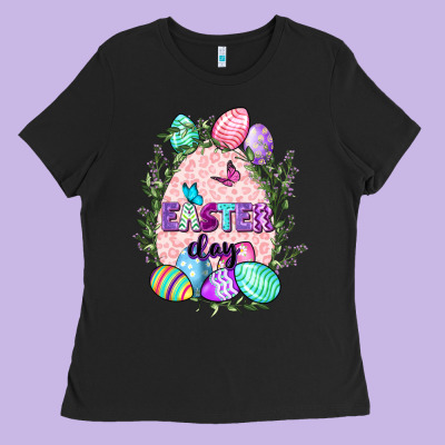 Easter Day Ladies Tee Designed By Cowgirlartshop