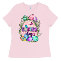 Bubblegum Pink Easter Day Ladies Tee - CowGirlArtShop