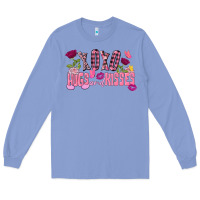 Colony Blue Xoxo Hugs And Kisses Valentine's Day Long Sleeve Tee - FaDigitalArtStudio