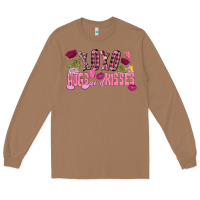 Toasted Coconut Xoxo Hugs And Kisses Valentine's Day Long Sleeve Tee - FaDigitalArtStudio