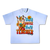 Grape Ice Half Coffee Half Teacher Urban Heavy Tee - FaDigitalArtStudio