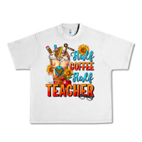 Half Coffee Half Teacher Urban Heavy Tee | Teevron