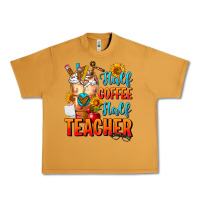 Peanut Butter Half Coffee Half Teacher Urban Heavy Tee - FaDigitalArtStudio