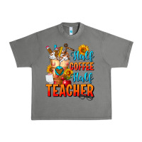 Tornado Half Coffee Half Teacher Urban Heavy Tee - FaDigitalArtStudio