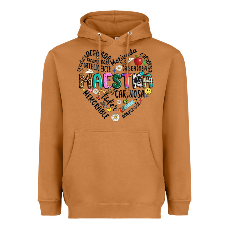 Retro Maestra Word Heavyweight Hoodie by JahusDesignShop | Teevron