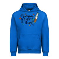 Cobalt nursing i̇s a work of heart Urban Hoodie - JahusDesignShop