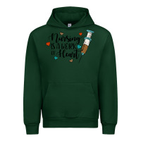 Forest Green nursing i̇s a work of heart Urban Hoodie - JahusDesignShop