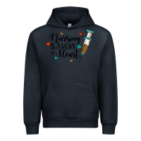 Navy nursing i̇s a work of heart Urban Hoodie - JahusDesignShop