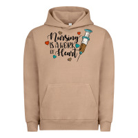 Pigment Burro nursing i̇s a work of heart Urban Hoodie - JahusDesignShop