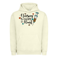 Pigment Pistachio nursing i̇s a work of heart Urban Hoodie - JahusDesignShop