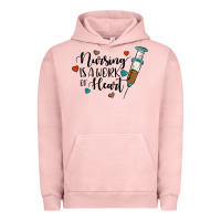 Pigment Salmon nursing i̇s a work of heart Urban Hoodie - JahusDesignShop