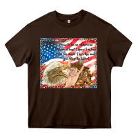 Chocolate Brown god bless the usa Heavy Core Tee - TumblerDesignByShophia
