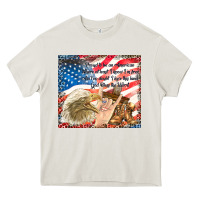 Cream god bless the usa Heavy Core Tee - TumblerDesignByShophia
