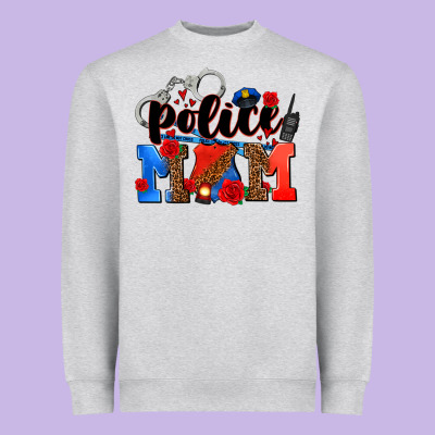 Police Mom Heavyweight Sweatshirt Designed By Adodesignshop