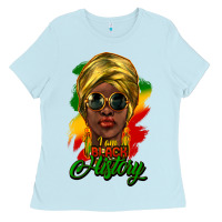Baby Blue I am Black History Ladies Tee - HowdyJamesFarm