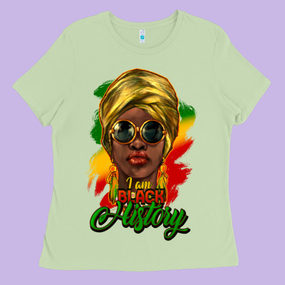 I Am Black History Ladies Tee Designed By Howdyjamesfarm