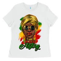 White I am Black History Ladies Tee - HowdyJamesFarm