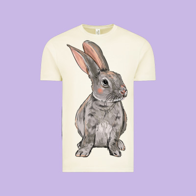Easter Bunny Vintage Tee Designed By Oliviacreatesart