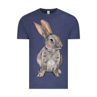 Vintage Denim Easter bunny Vintage Tee - OliviaCreatesArt