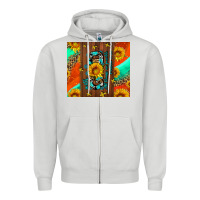 Dove Grey with god all things are possible Zipper Hoodie - AdoDesignShop