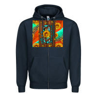 Navy with god all things are possible Zipper Hoodie - AdoDesignShop