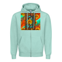 Seafoam with god all things are possible Zipper Hoodie - AdoDesignShop