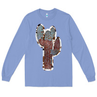 Colony Blue Cowhide Old Cactus Long Sleeve Tee - RanaPortraitStore