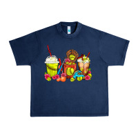 Navy Softball Coffee Cups Urban Heavy Tee - FaDigitalArtStudio