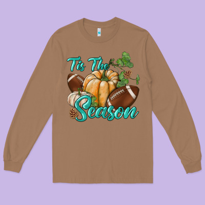 Tis The Season Long Sleeve Tee Designed By Bundleandbundleshop