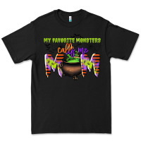 Black my favorite monsters calls me mom Premium Tee - CowGirlArtShop