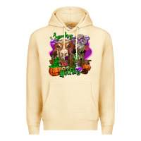 Pina Colada spooky halloween cows Premium Hoodie - LillyAllenDesigns